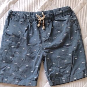 YTD Exclusive Style Drawstring Shorts With Alligator Print. Size L 100% Cotton